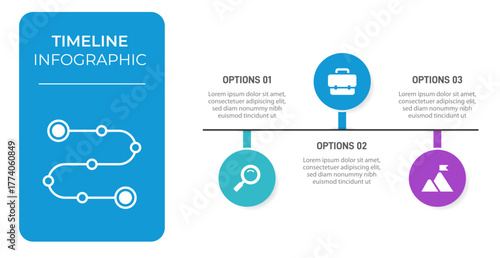 Progress bar featuring 3 arrow-shaped elements, symbolizing the three stages of business strategy and progression. Clean timeline infographic design template. Vector for mobile presentation.