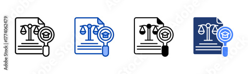 Equity icon set multiple style collection