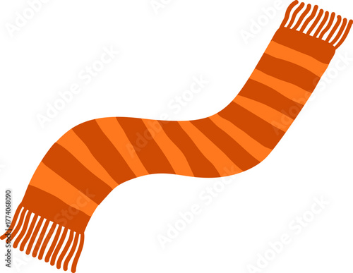 cartoon stripped scarf