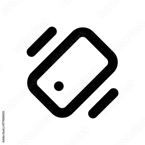 Close Up Of Vibration Symbol  