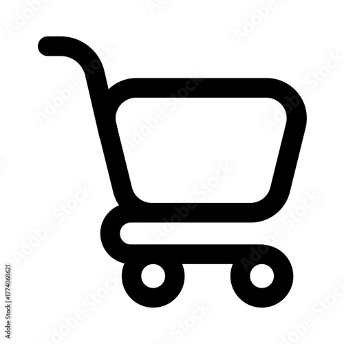 Close Up Of Cart Symbol 