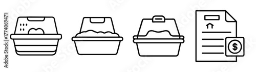 Order coffee drinks with payment receipt vector illustration for coffee shop and cafe design