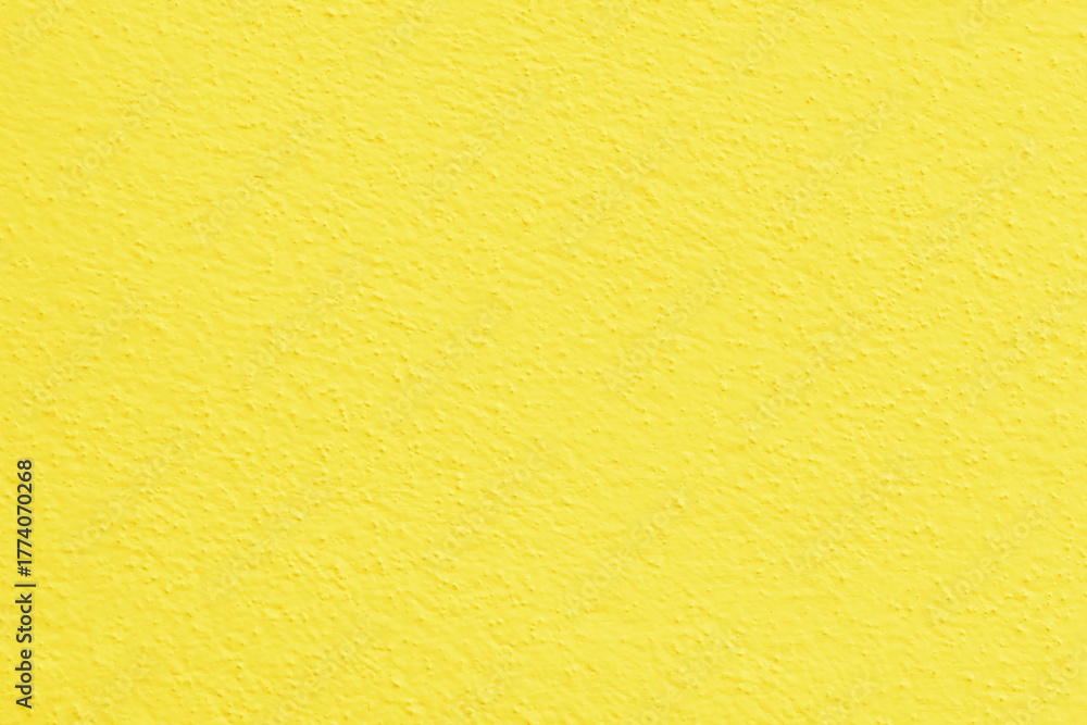 Fototapeta premium Yellow concrete wall texture background. Uneven render stucco painted concrete wall texture background. Rough and grunge wall.