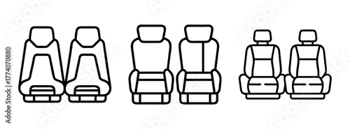 Car seat types comparison chart automotive seating design vehicle interior layout ergonomics guide
