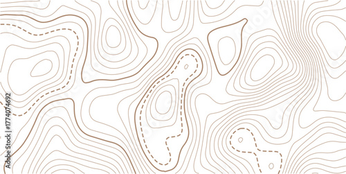 Topographic gold luxury map background. Geographic abstract pattern. Modern design with White background with topographic wavy pattern design.paper texture Imitation of a geographical map shades.
