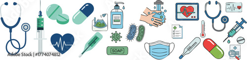 Medical healthcare icons vector illustration