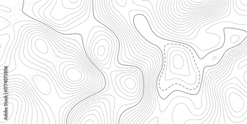 Topographic map background. Geographic line map with elevation assignments.Topographic lines, contour background. topo map texture. Dense lines, Background of the topographic map.