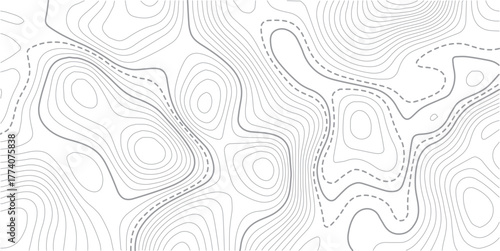 Topographic map background. Geographic line map with elevation assignments.Topographic lines, contour background. topo map texture. Dense lines, Background of the topographic map.