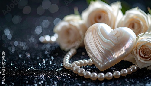 Karta walentynkowa. Serce jako symbol zakochanych.