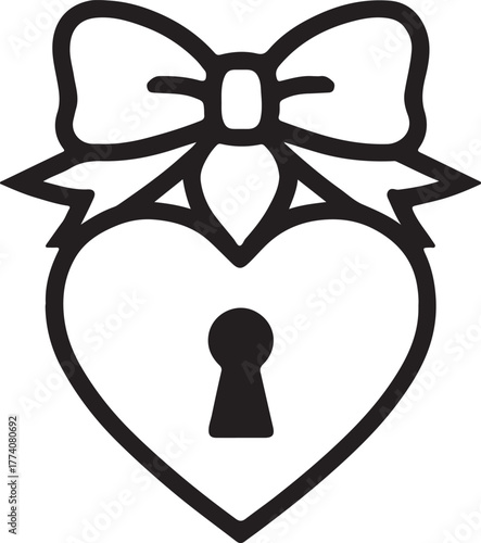 Heart Locket ,Coquette clipart, vintage locket, heart locket Bundle , cute heart locket with bow silhouette, romantic vector perfect for Valentine’s Day themes, Tied with Love, Sweet Keepsake.