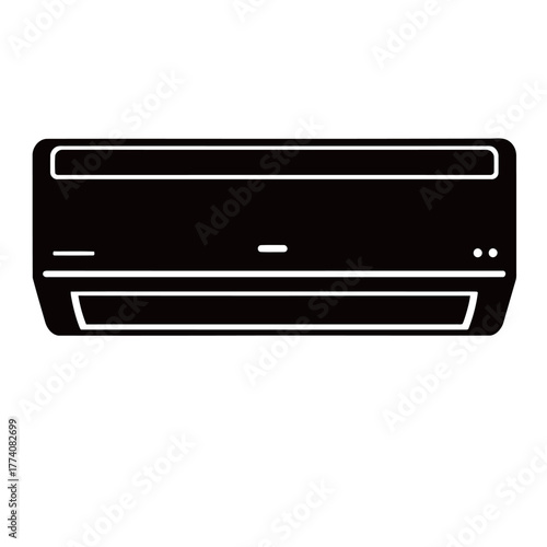 Modern Air Conditioner Cooling System Vector