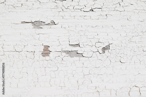 剥がれた白い塗装