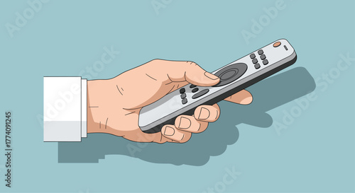 Relax and unwind with effortless control using a remote in hand for seamless entertainment at home or adjusting smart devices