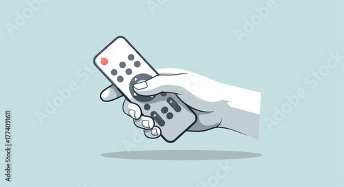 Effortless control at your fingertips with a modern remote, perfect for entertainment and smart home automation projects