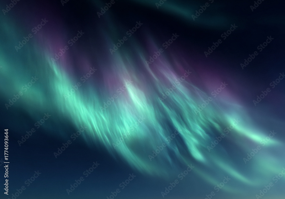 Fototapeta premium Abstract Aurora Light Wave Background – Colorful Gradient Motion Blur Wallpaper