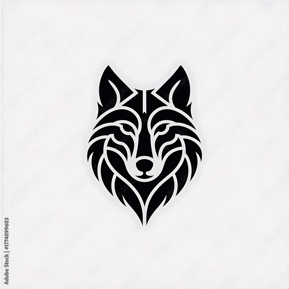 Obraz premium wolf head vector