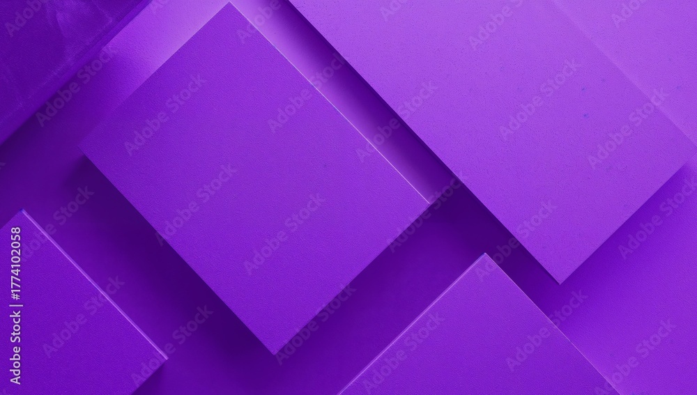 Obraz premium Interlocking Planes. A Study in Purple Tones, Geometry, and Textured Surfaces.