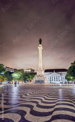 Fountain in the center of Lisbon