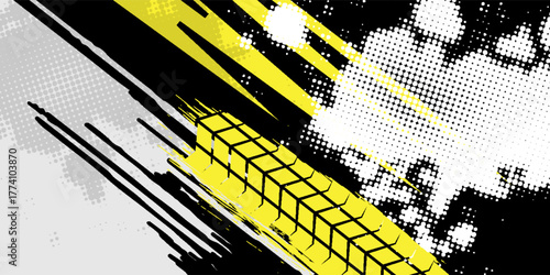 Racing graphic background vector for Truck,boat and vehicle branding. vinyl and wrap ready.