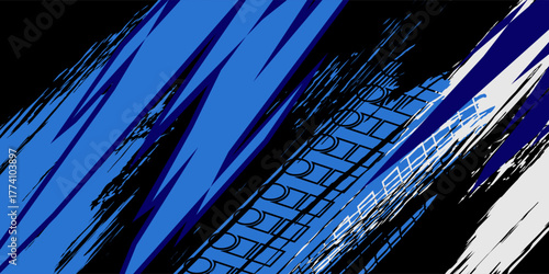 car decal vector design. abstract background for vehicle vinyl wrap