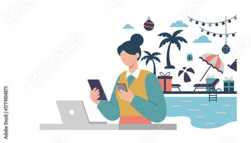 Balancing work and tropical holiday aspirations using technology for seasonal planning