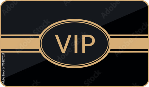 Premium vip card design black and gold exclusive membership access pass invitation