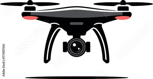 Aerial photography drone vector illustration for commercial use and backgrounds