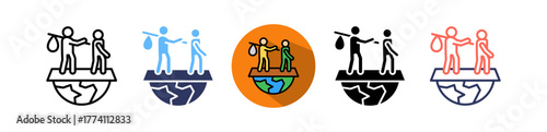 Migrant Worker Support multiple icon