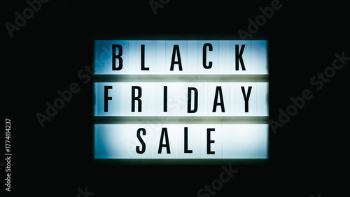 Black Friday Sale Lightbox into the dark 