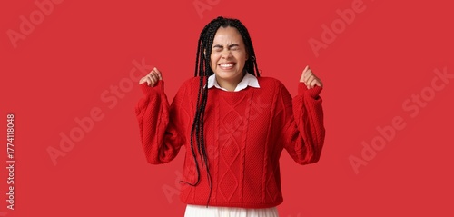 Stressed African-American w...