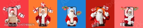 Collage of mobile phones wi...