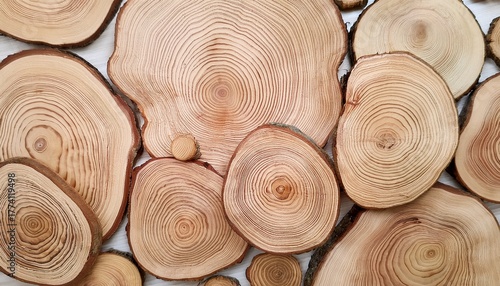 Cross Cut End Grain Of Beech Plank Tight Rings Gentle Neutrals Wallpaper Background Representing Wood Material Texture Suitable For Product Mockup And Editorial Design