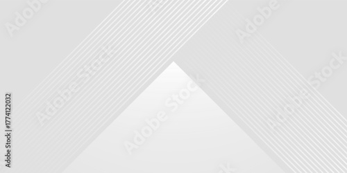 background design with diagonal line pattern in grey colour. Vector white horizontal template for business banner, formal invitation backdrop, luxury.