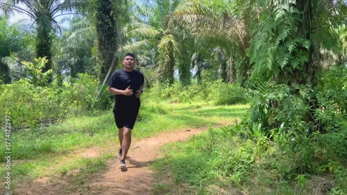 Men sprint for fitness, exercise, and physical training for outdoor athletics or marathons. Healthy and active athletes or sprinters for cardio performance.