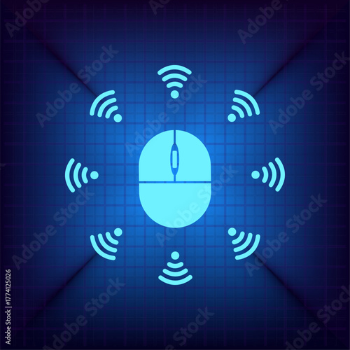 Vector illustration on a blue background