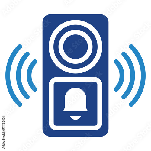 Camera Doorbell Mini Illustration Icon. Use For Modern Concept, Print, Ui, Ux Kit, Web And App Development. Vector Related To Technology, Smart Home And More