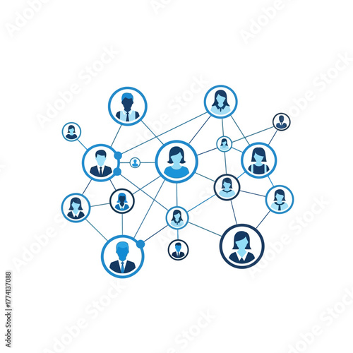 Social Network Connection Diagram