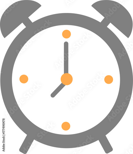 Classic Alarm Clock Icon Design