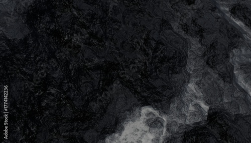 Black and white rough stone texture background copy space poster, banner backdrop