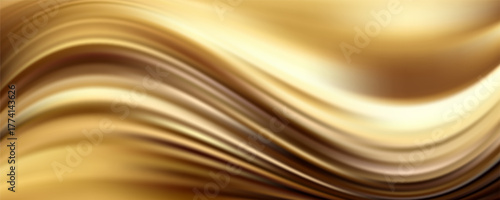 Particle drapery luxury gold background. 3d illustration, 3d rendering.