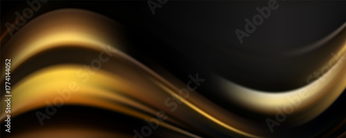Particle drapery luxury gold background. 3d illustration, 3d rendering.