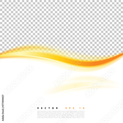 White orange waves background