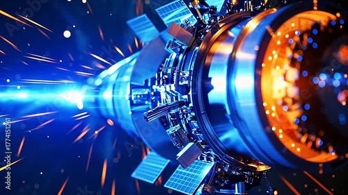 Spacecraft propulsion system in action