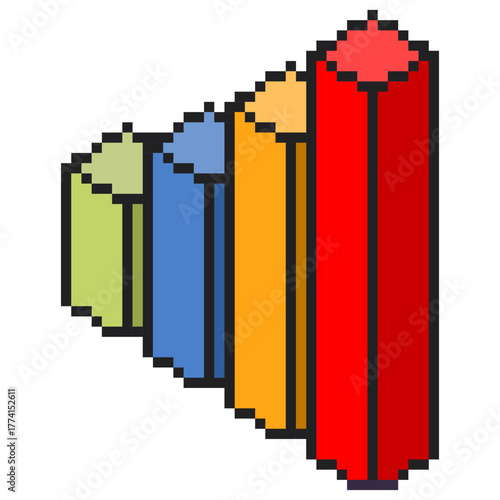 ドット絵の棒グラフ