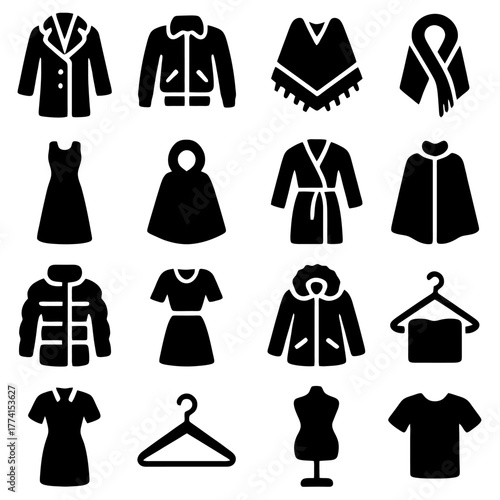 Fashion Essentials Collection: A curated collection of essential clothing items, including jackets, dresses, and accessories, presented in a clean and modern design.