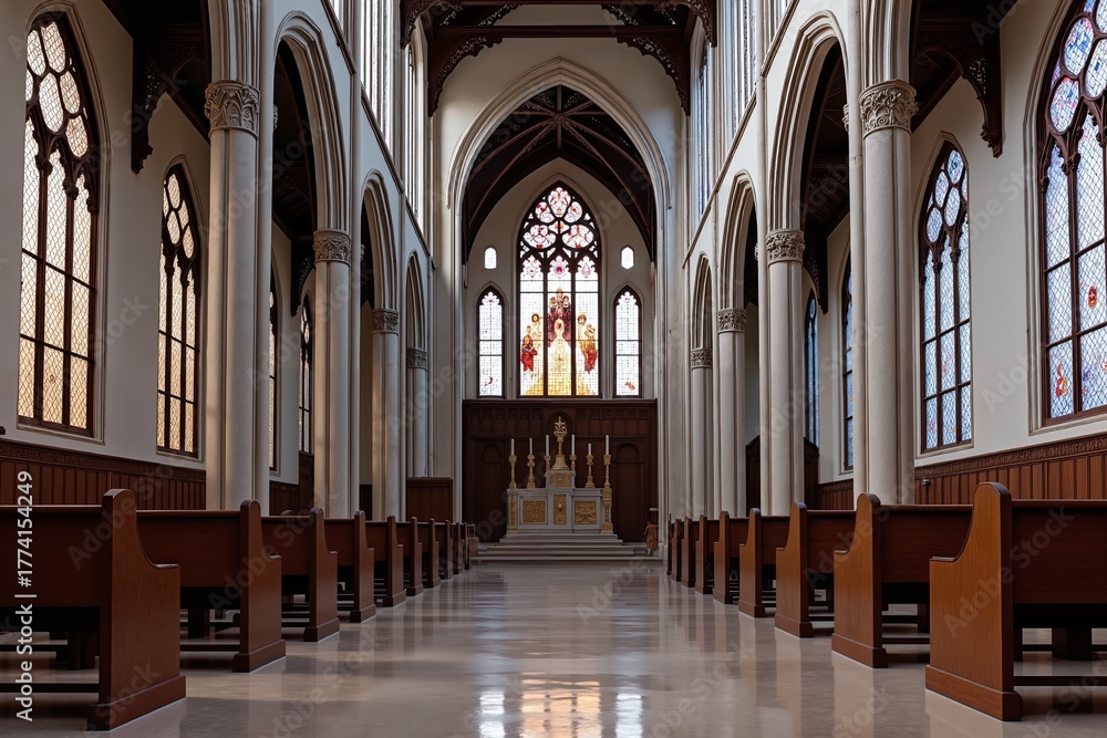 Fototapeta premium Historic Cathedral Interior