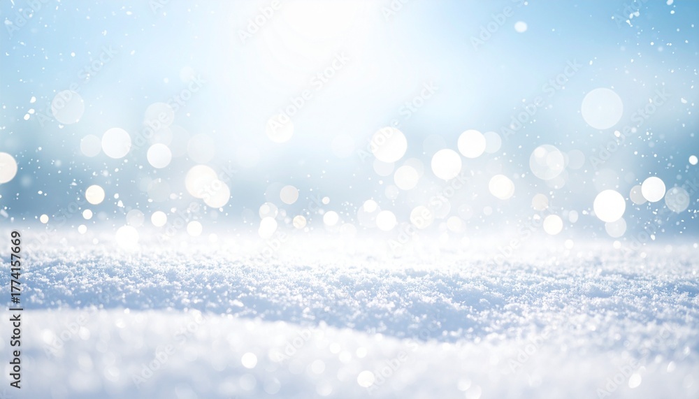 Fototapeta premium Winter Light and Snow Scene 