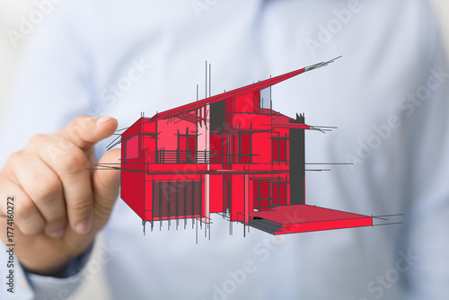 Architectural drawing of a ...