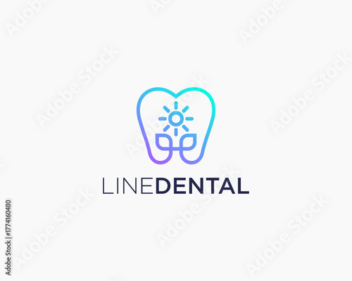 natural dental line logo