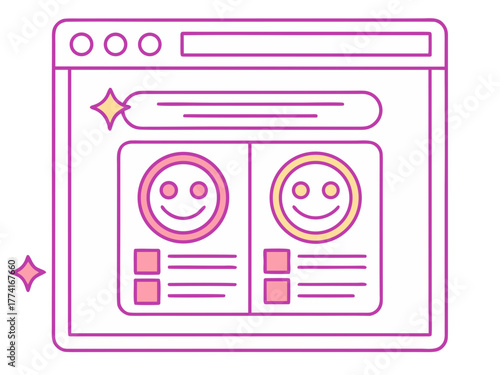 Mental health companion app glowing holographic interface vector illustration vector